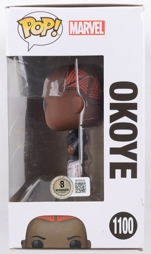 Danai Gurira Signed "Black Panther: Wakanda Forever" #1100 Okoye Bobble-Head Funko Pop! Vinyl Figure (Beckett) at PristineAuction.com Danai Gurira Signed "Black Panther: Wakanda Forever" #1100 Okoye Bobble-Head Funko Pop! Vinyl Figure (Beckett) at PristineAuction.com