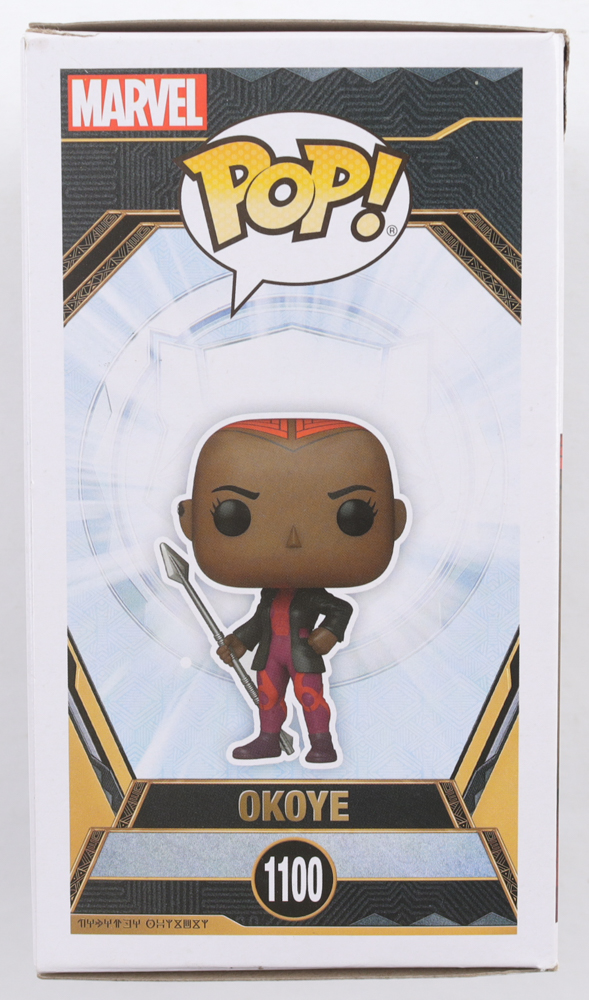 Danai Gurira Signed "Black Panther: Wakanda Forever" #1100 Okoye Bobble-Head Funko Pop! Vinyl Figure (Beckett) at PristineAuction.com Danai Gurira Signed "Black Panther: Wakanda Forever" #1100 Okoye Bobble-Head Funko Pop! Vinyl Figure (Beckett) at PristineAuction.com