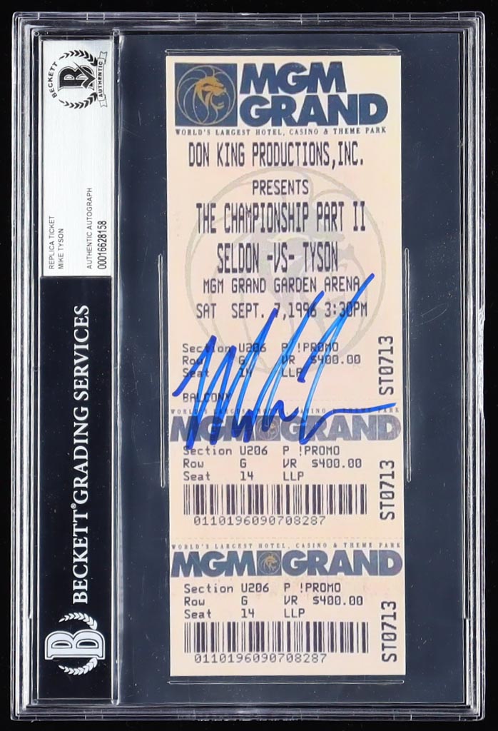Mike Tyson Signed "The Championship: Part II" Replica Ticket (BGS) at PristineAuction.com Mike Tyson Signed "The Championship: Part II" Replica Ticket (BGS) at PristineAuction.com