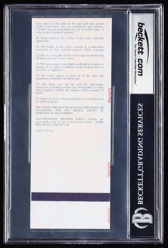 Mike Tyson Signed "The Championship: Part II" Replica Ticket (BGS) at PristineAuction.com Mike Tyson Signed "The Championship: Part II" Replica Ticket (BGS) at PristineAuction.com