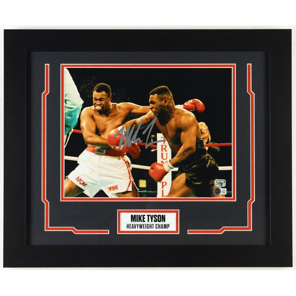 Mike Tyson Signed Custom Framed Photo Display (Beckett & Tyson) at PristineAuction.com