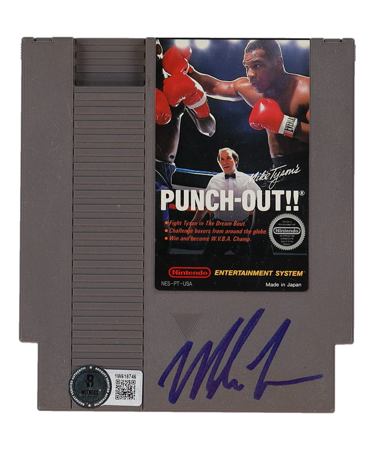 Mike Tyson Signed "Punch-Out!!" NES Video Game Cartridge (Beckett & Tyson) at PristineAuction.com Mike Tyson Signed "Punch-Out!!" NES Video Game Cartridge (Beckett & Tyson) at PristineAuction.com