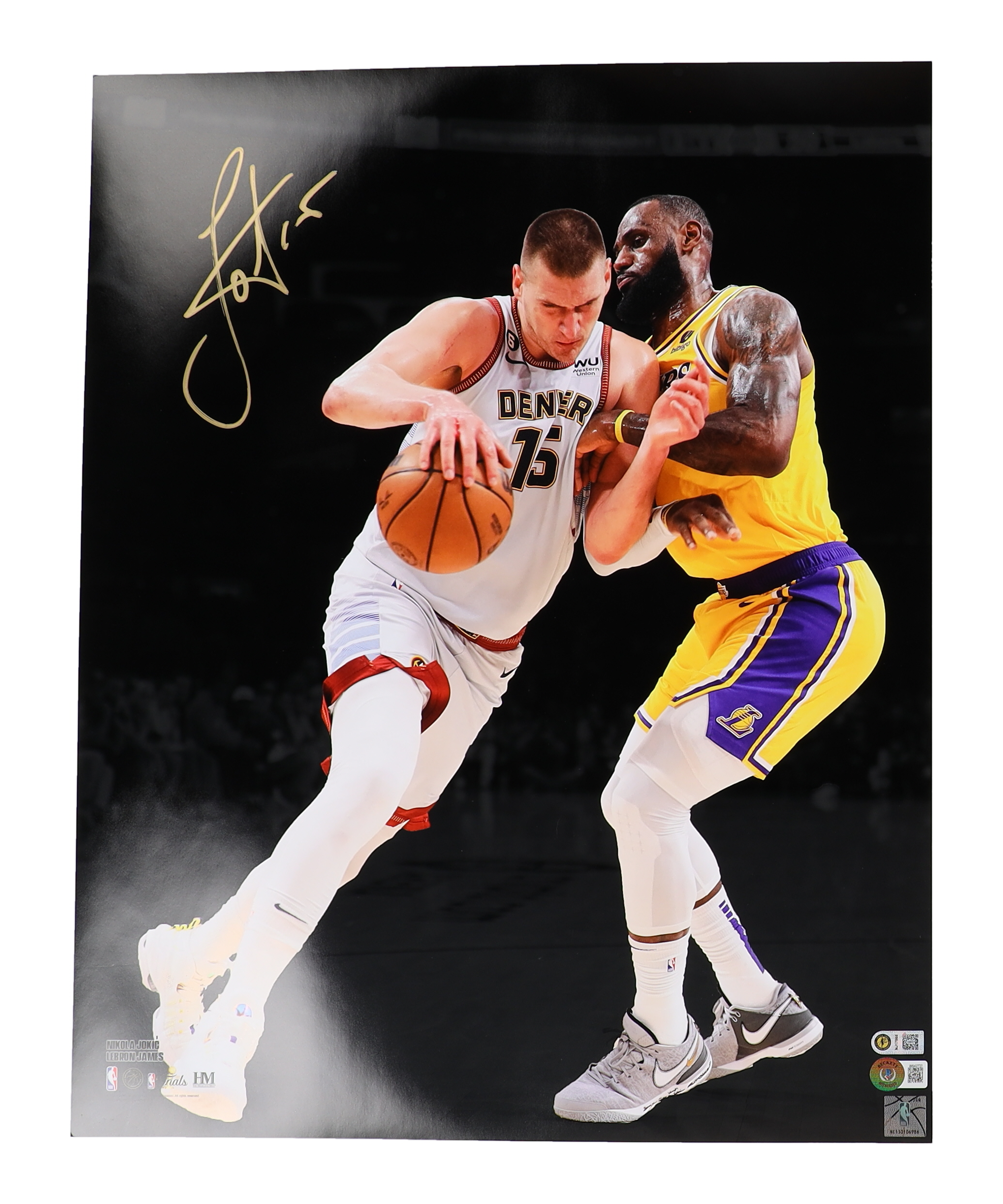 Nikola Jokic Signed Nuggets 16x20 Photo (Jokic & Beckett) at PristineAuction.com Nikola Jokic Signed Nuggets 16x20 Photo (Jokic & Beckett) at PristineAuction.com
