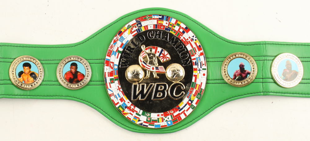 Mike Tyson Signed WBC Championship Belt (JSA) at PristineAuction.com Mike Tyson Signed WBC Championship Belt (JSA) at PristineAuction.com