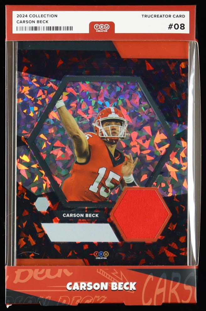 Carson Beck 2024 TruSport Jumbo Trucreator Card #08 #JC-CB Rookie Card at PristineAuction.com Carson Beck 2024 TruSport Jumbo Trucreator Card #08 #JC-CB Rookie Card at PristineAuction.com