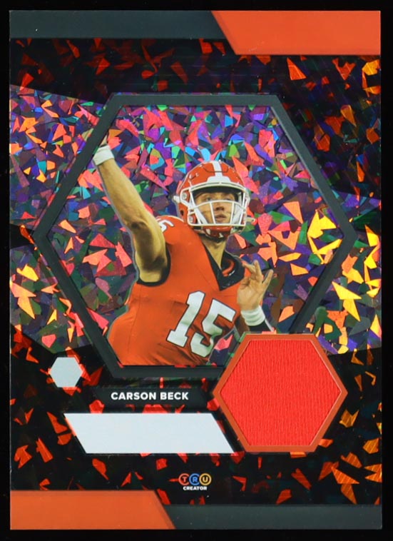 Carson Beck 2024 TruSport Jumbo Trucreator Card #08 #JC-CB Rookie Card at PristineAuction.com Carson Beck 2024 TruSport Jumbo Trucreator Card #08 #JC-CB Rookie Card at PristineAuction.com