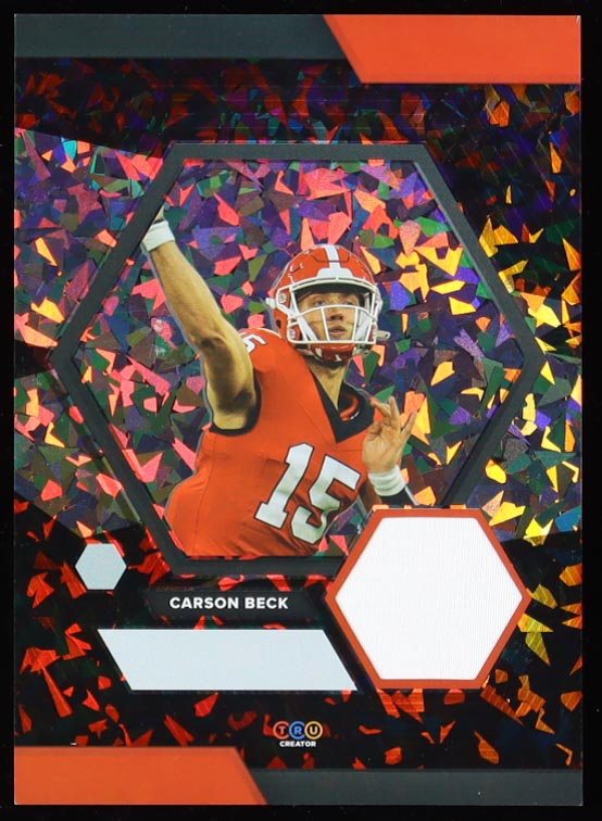 Carson Beck 2024 TruSport Jumbo Trucreator Card #08 #JC-CB Rookie Card at PristineAuction.com Carson Beck 2024 TruSport Jumbo Trucreator Card #08 #JC-CB Rookie Card at PristineAuction.com