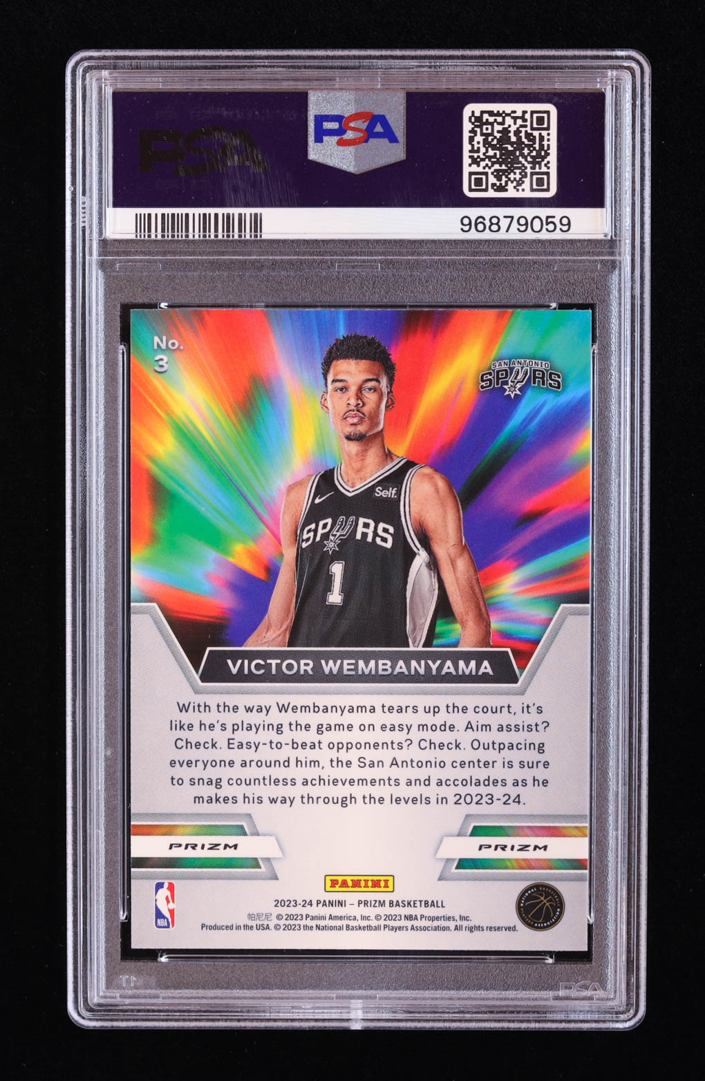 Victor Wembanyama 2023-24 Panini Prizm Instant Impact Prizms Green #3 RC (PSA 10) at PristineAuction.com Victor Wembanyama 2023-24 Panini Prizm Instant Impact Prizms Green #3 RC (PSA 10) at PristineAuction.com