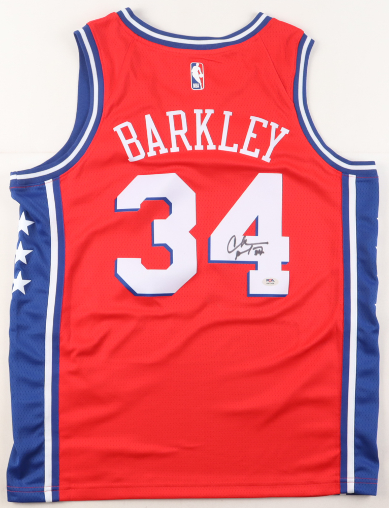 Charles Barkley Signed 76ers Jersey (PSA) at PristineAuction.com Charles Barkley Signed 76ers Jersey (PSA) at PristineAuction.com