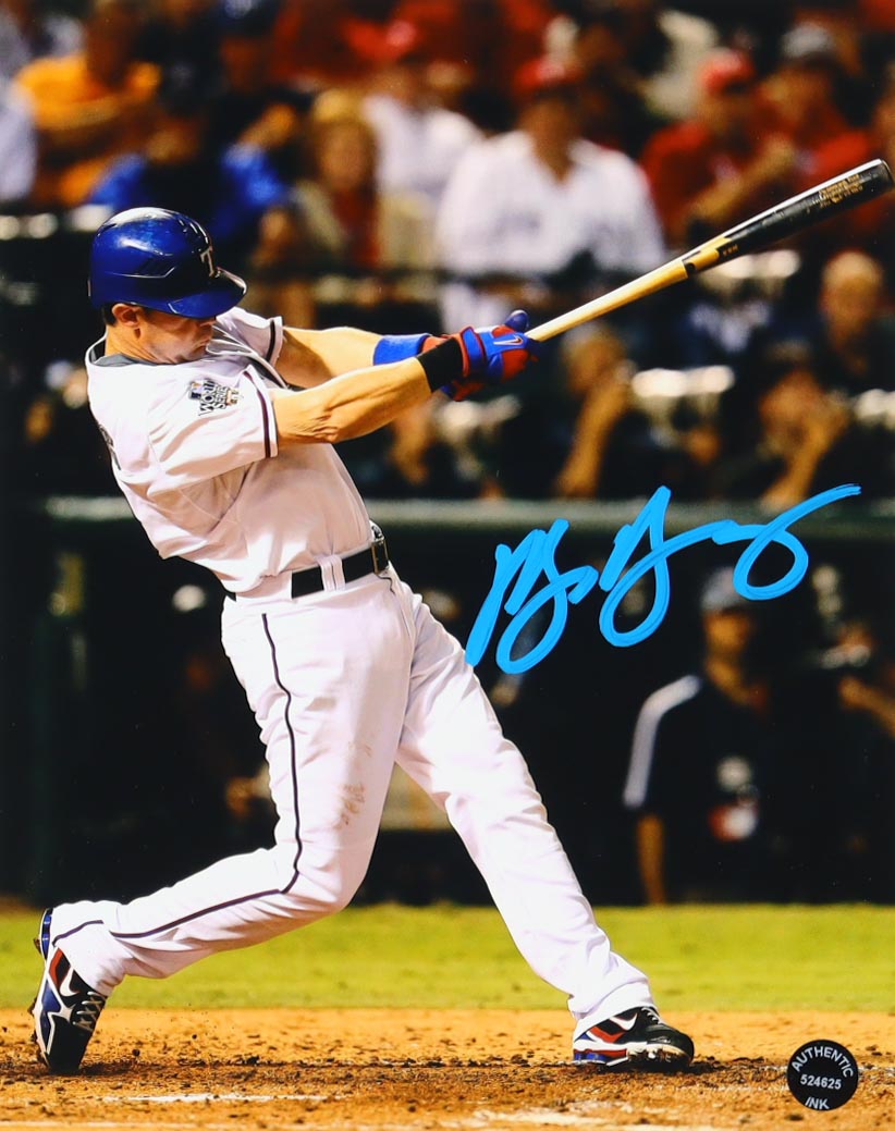 Michael Young Signed Rangers 8x10 Photo (Playball Ink) at PristineAuction.com Michael Young Signed Rangers 8x10 Photo (Playball Ink) at PristineAuction.com