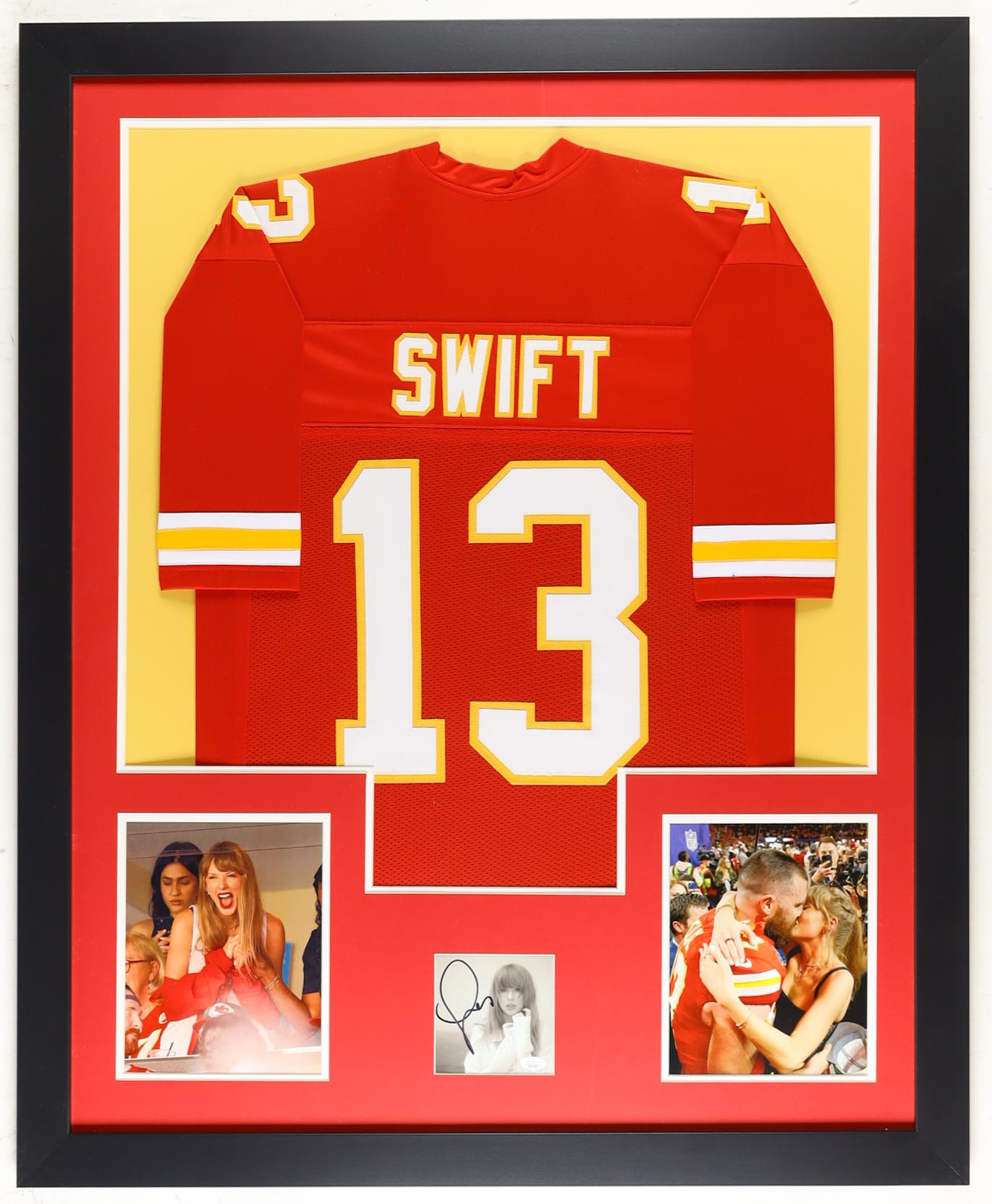 Taylor Swift Signed "Tortured Poets Department" Album Insert with Custom Framed Jersey Display (JSA) at PristineAuction.com Taylor Swift Signed "Tortured Poets Department" Album Insert with Custom Framed Jersey Display (JSA) at PristineAuction.com