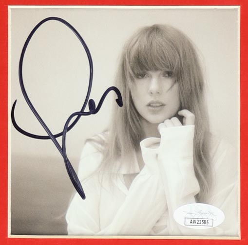 Taylor Swift Signed "Tortured Poets Department" Album Insert with Custom Framed Jersey Display (JSA) at PristineAuction.com Taylor Swift Signed "Tortured Poets Department" Album Insert with Custom Framed Jersey Display (JSA) at PristineAuction.com