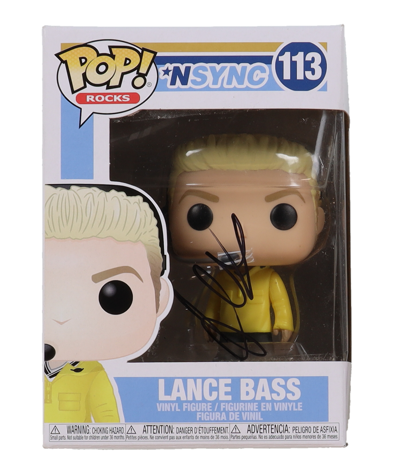 Lance Bass Signed NSYNC #113 Funko Pop! Vinyl Figure (ACOA) at PristineAuction.com Lance Bass Signed NSYNC #113 Funko Pop! Vinyl Figure (ACOA) at PristineAuction.com