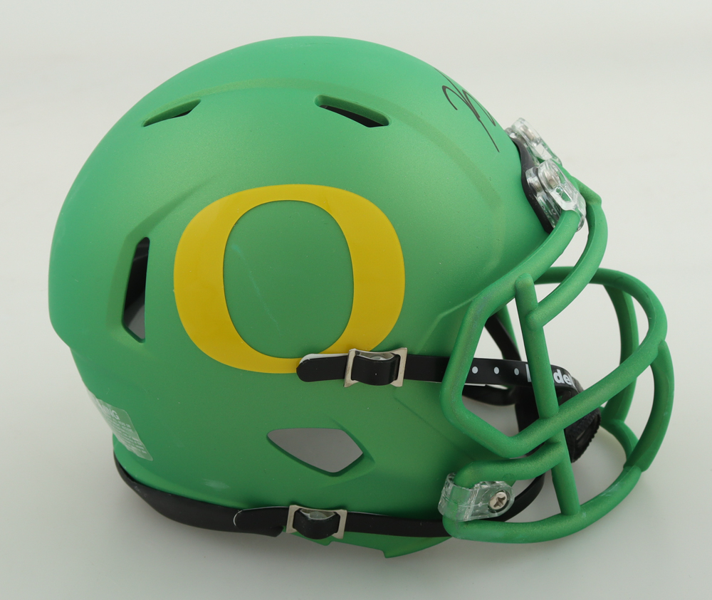 Kayvon Thibodeaux Signed Oregon Ducks Speed Mini Helmet (Beckett) at PristineAuction.com Kayvon Thibodeaux Signed Oregon Ducks Speed Mini Helmet (Beckett) at PristineAuction.com