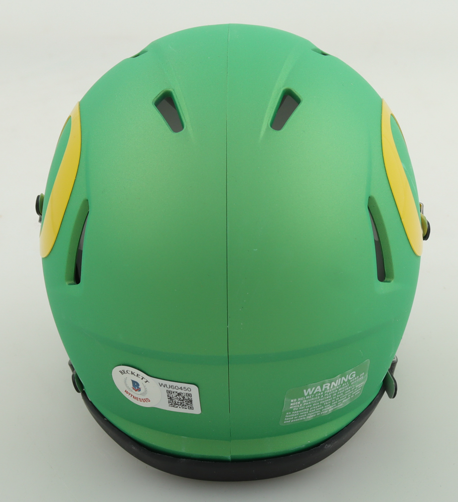 Kayvon Thibodeaux Signed Oregon Ducks Speed Mini Helmet (Beckett) at PristineAuction.com Kayvon Thibodeaux Signed Oregon Ducks Speed Mini Helmet (Beckett) at PristineAuction.com