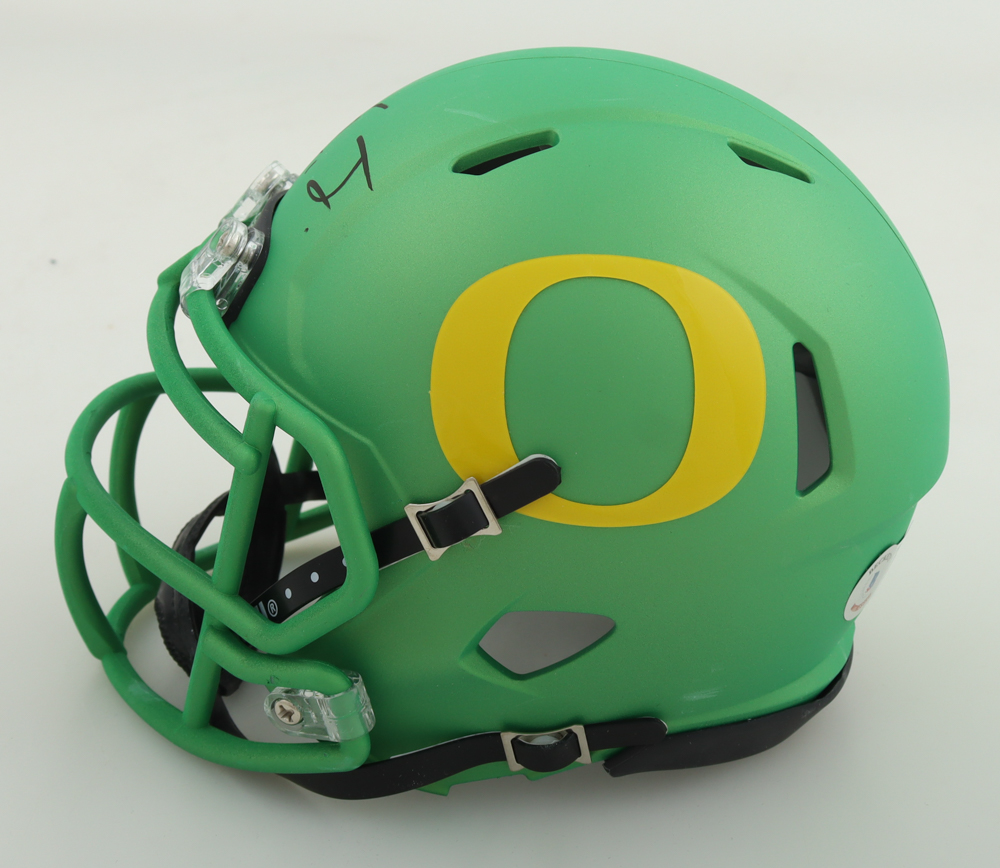Kayvon Thibodeaux Signed Oregon Ducks Speed Mini Helmet (Beckett) at PristineAuction.com Kayvon Thibodeaux Signed Oregon Ducks Speed Mini Helmet (Beckett) at PristineAuction.com