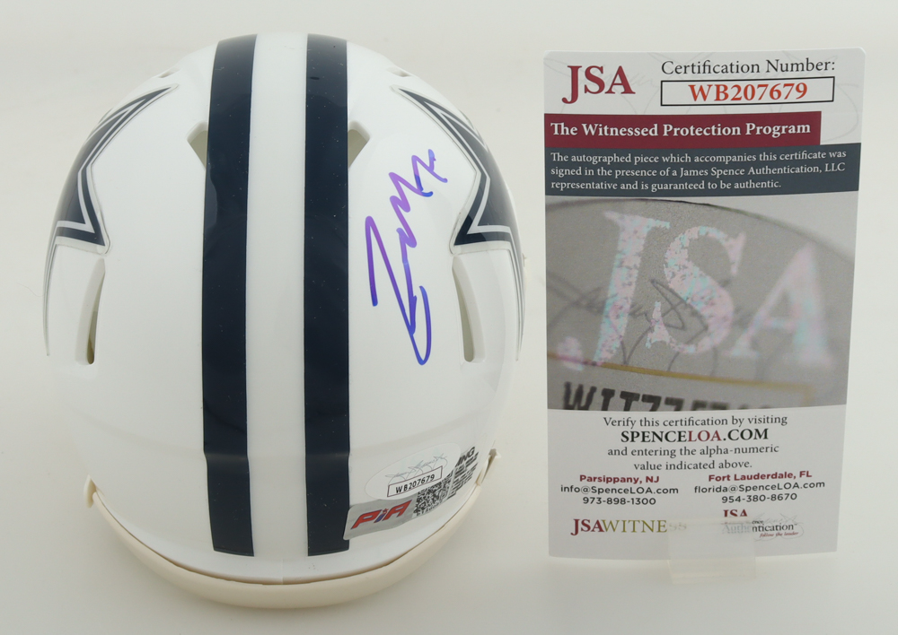 Zack Martin Signed Cowboys Speed Mini Helmet (JSA & PIA) at PristineAuction.com Zack Martin Signed Cowboys Speed Mini Helmet (JSA & PIA) at PristineAuction.com