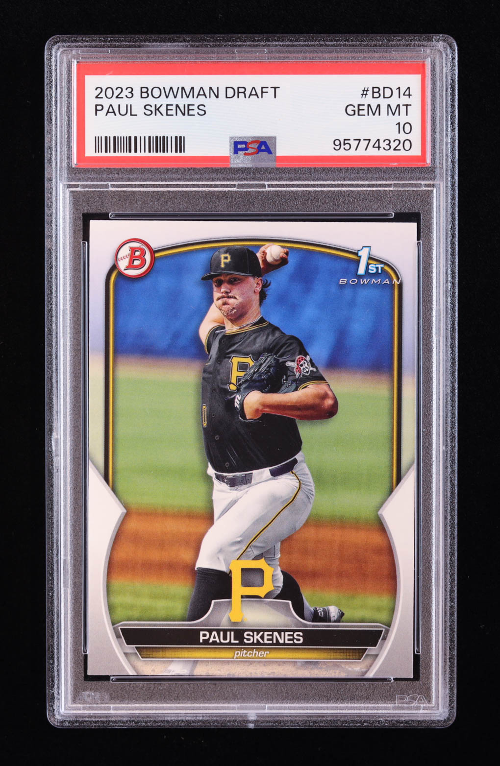 Paul Skenes 2023 Bowman Draft #BD14 RC (PSA 10) at PristineAuction.com Paul Skenes 2023 Bowman Draft #BD14 RC (PSA 10) at PristineAuction.com