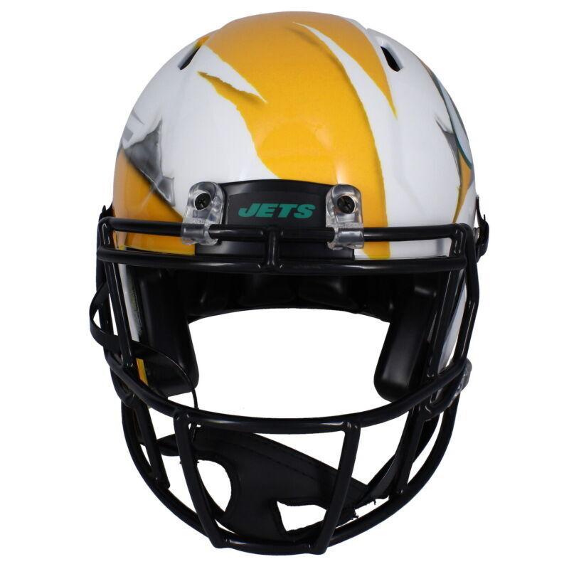 Aaron Rodger Signed Packers / Jets Full-Size Authentic On-Field ECC Ripped Speed Helmet (Fanatics) at PristineAuction.com Aaron Rodger Signed Packers / Jets Full-Size Authentic On-Field ECC Ripped Speed Helmet (Fanatics) at PristineAuction.com