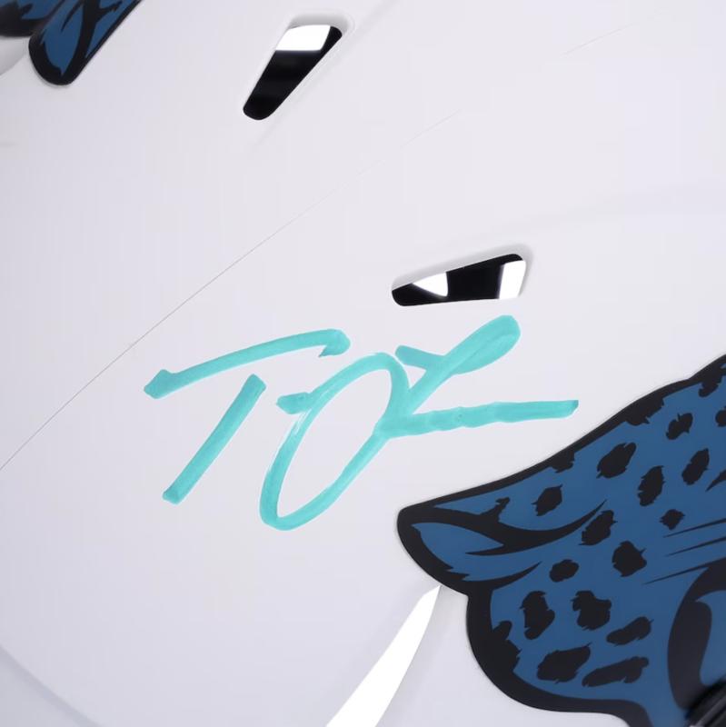 Trevor Lawrence Signed Jaguars Lunar Eclipse Alternate Speed Mini Helmet (Fanatics) at PristineAuction.com Trevor Lawrence Signed Jaguars Lunar Eclipse Alternate Speed Mini Helmet (Fanatics) at PristineAuction.com