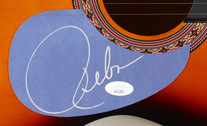 Reba McEntire Signed 38" Acoustic Guitar (JSA) at PristineAuction.com Reba McEntire Signed 38" Acoustic Guitar (JSA) at PristineAuction.com