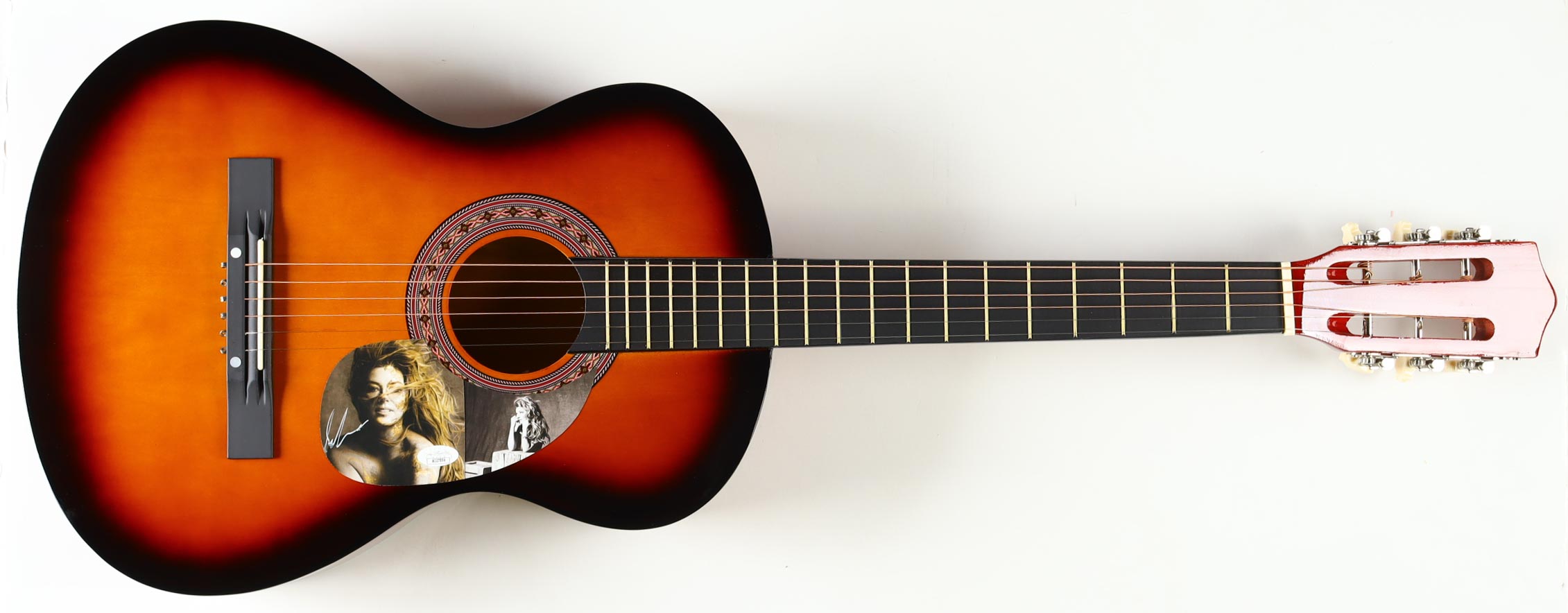 Shania Twain Guitar with Signed Custom Insert Pickguard (JSA) at PristineAuction.com Shania Twain Guitar with Signed Custom Insert Pickguard (JSA) at PristineAuction.com