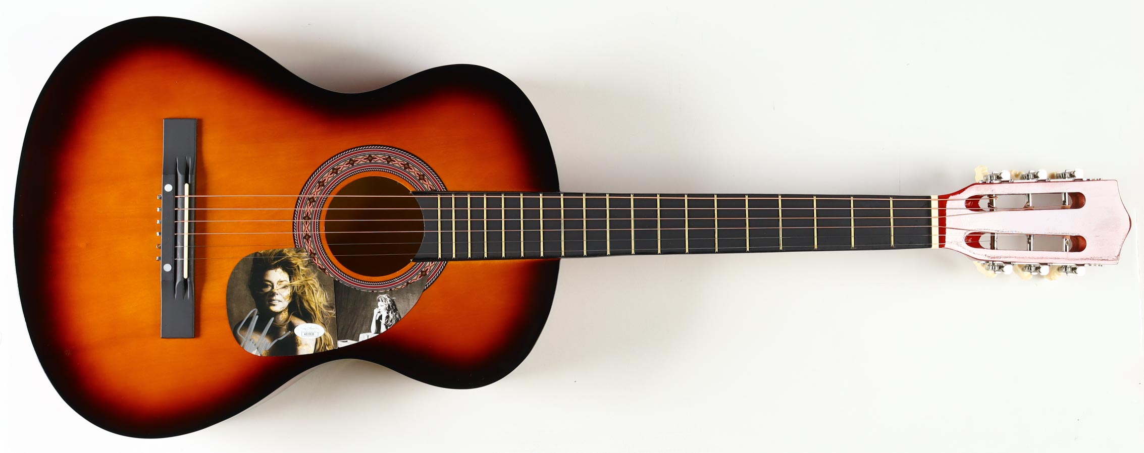 Shania Twain Guitar with Signed Custom Insert Pickguard (JSA) at PristineAuction.com Shania Twain Guitar with Signed Custom Insert Pickguard (JSA) at PristineAuction.com