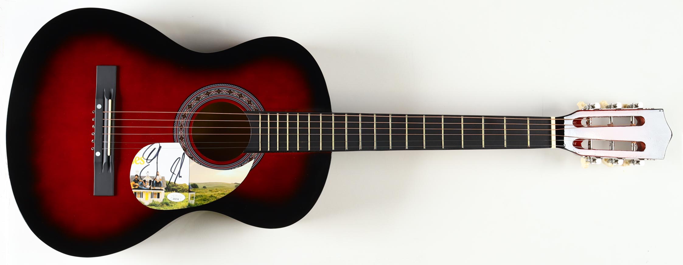 Dan Smyers & Shay Mooney Signed 38" Acoustic Guitar (JSA) at PristineAuction.com Dan Smyers & Shay Mooney Signed 38" Acoustic Guitar (JSA) at PristineAuction.com