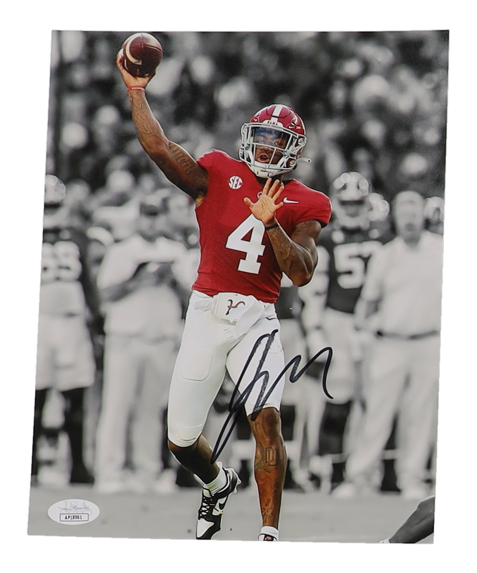 Jalen Milroe Signed Alabama Crimson Tide 8x10 Photo (JSA) at PristineAuction.com Jalen Milroe Signed Alabama Crimson Tide 8x10 Photo (JSA) at PristineAuction.com