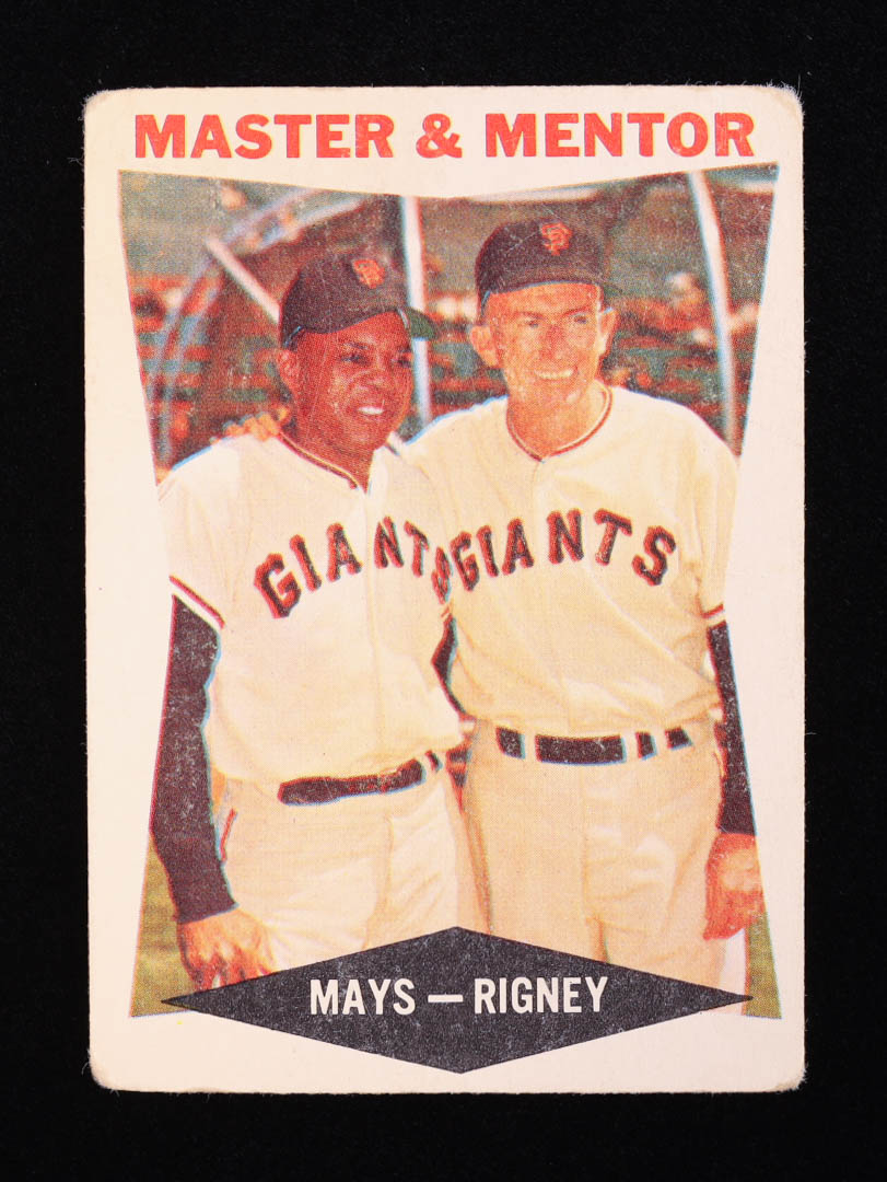 Willie Mays / Bill Rigney 1960 Topps #7 / Master and Mentor MG at PristineAuction.com Willie Mays / Bill Rigney 1960 Topps #7 / Master and Mentor MG at PristineAuction.com