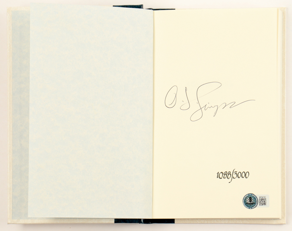 OJ Simpson Signed LE "I Want to Tell You" Hardback Book (Beckett) at PristineAuction.com OJ Simpson Signed LE "I Want to Tell You" Hardback Book (Beckett) at PristineAuction.com