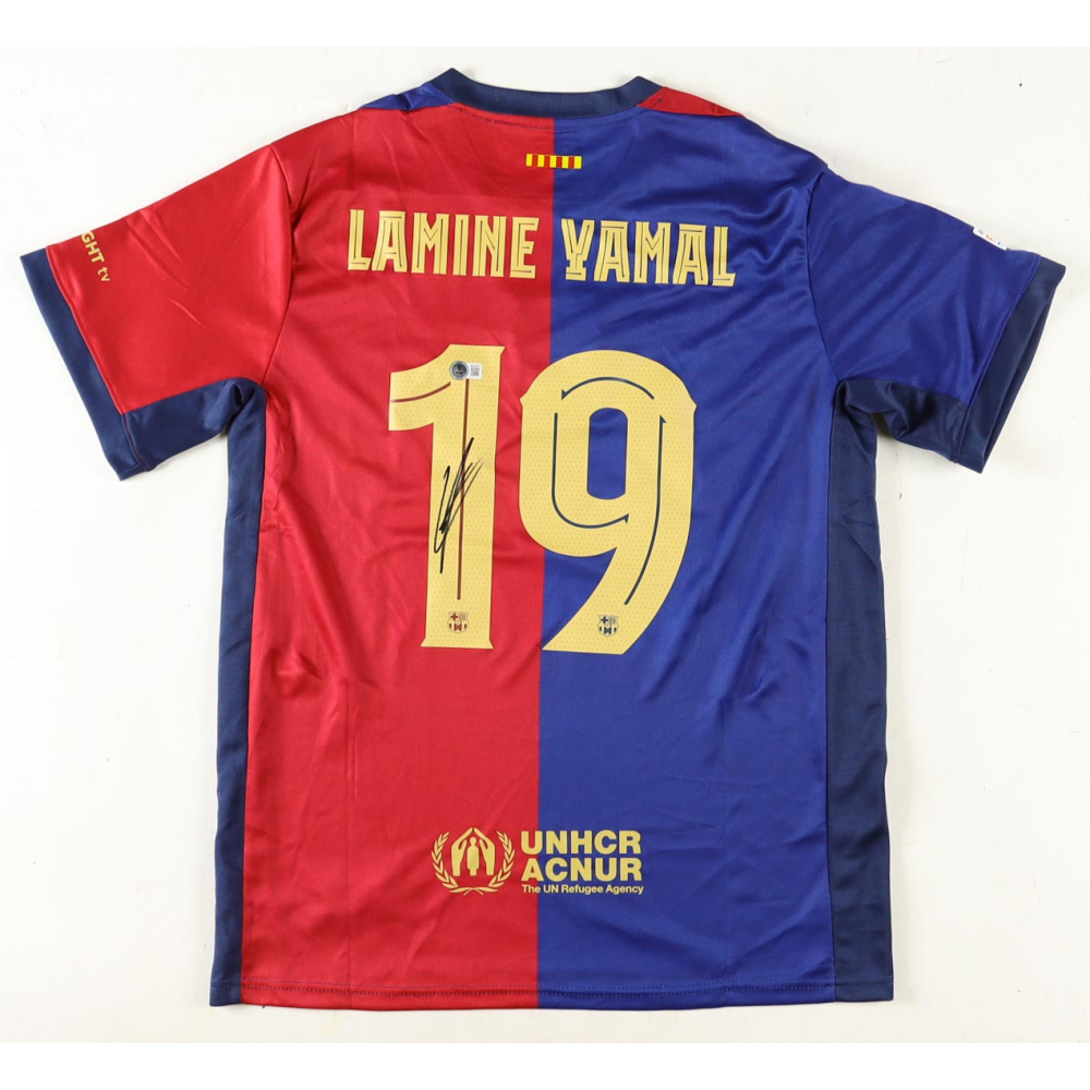 Maillot Du FC Barcelona Dédicacé Par Lamine Yamal - Avec Certificat D'Authenticité (COA)