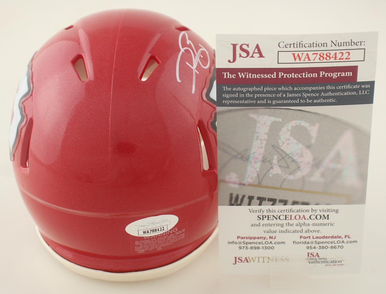 Dwayne Bowe Signed Chiefs Speed Mini Helmet (JSA) at PristineAuction.com Dwayne Bowe Signed Chiefs Speed Mini Helmet (JSA) at PristineAuction.com