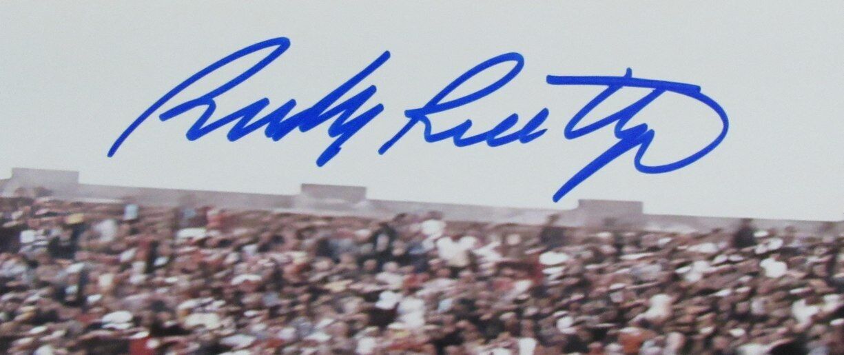 Rudy Ruettiger Signed Notre Dame Fighting Irish 11x14 Photo (PSA) at PristineAuction.com Rudy Ruettiger Signed Notre Dame Fighting Irish 11x14 Photo (PSA) at PristineAuction.com