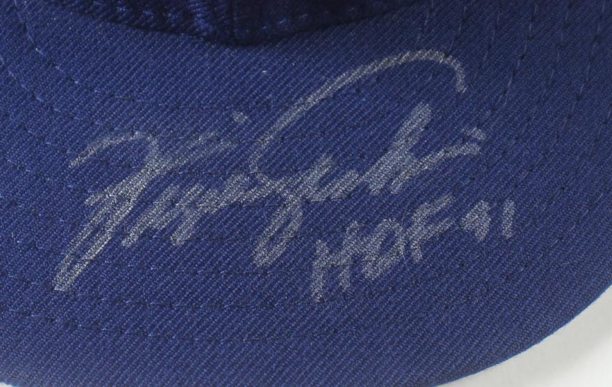 Fergie Jenkins Signed Cubs Fitted Hat Inscribed "HOF 91" (Beckett) at PristineAuction.com Fergie Jenkins Signed Cubs Fitted Hat Inscribed "HOF 91" (Beckett) at PristineAuction.com