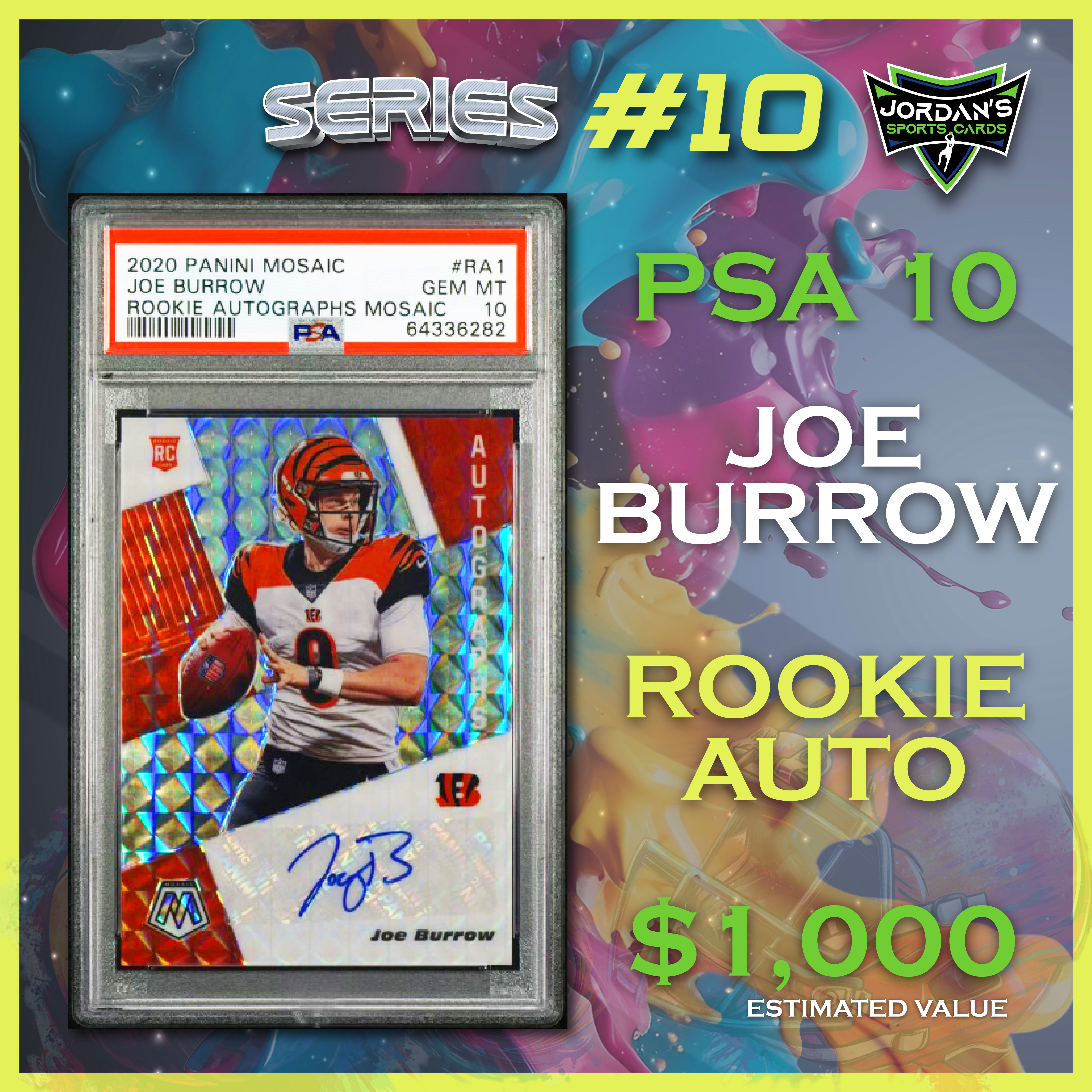 Platinum Quest Series 10 Sports Card Mystery Box Presented by Jordan's Sports Cards - (1) Graded PSA, BGS, or SGC Card Per Pack at PristineAuction.com Platinum Quest Series 10 Sports Card Mystery Box Presented by Jordan's Sports Cards - (1) Graded PSA, BGS, or SGC Card Per Pack at PristineAuction.com