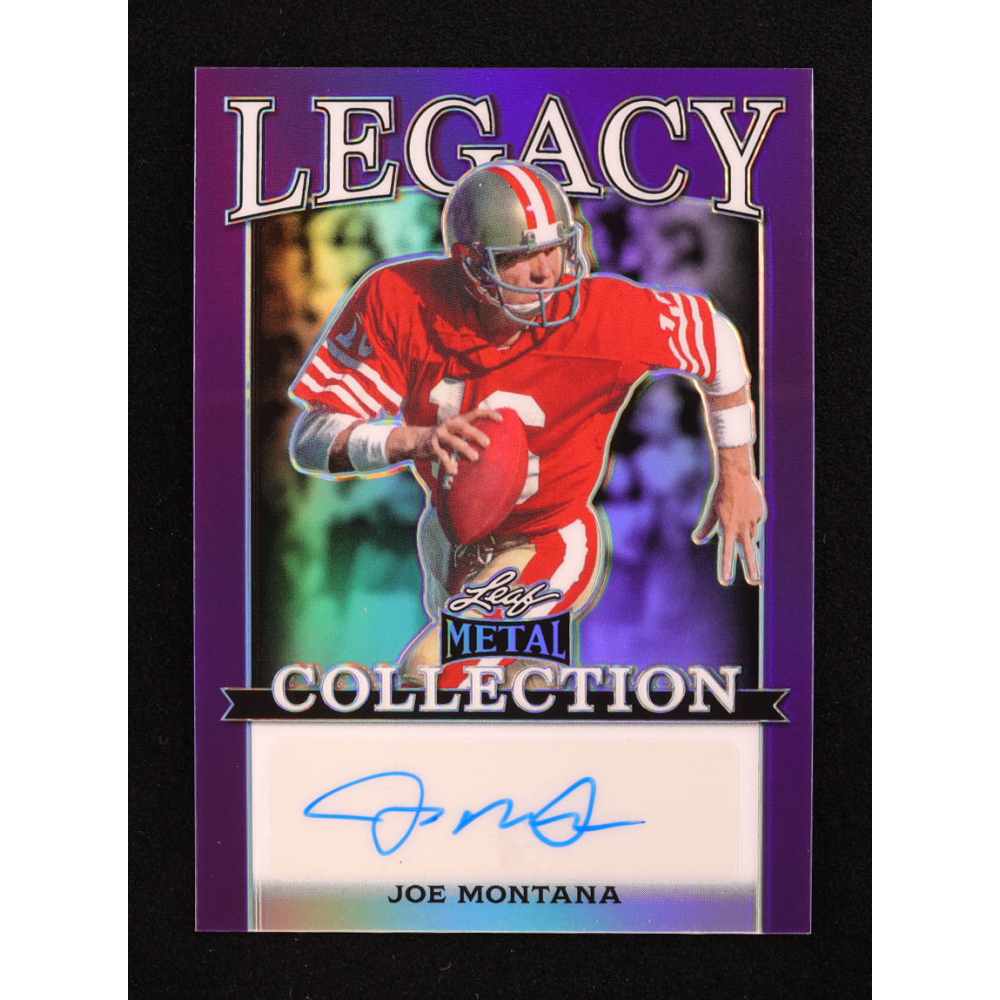 Joe Montana 2024 Leaf Legacy Collection #BA-JM7 Autograph SP Variation #7/10 at PristineAuction.com