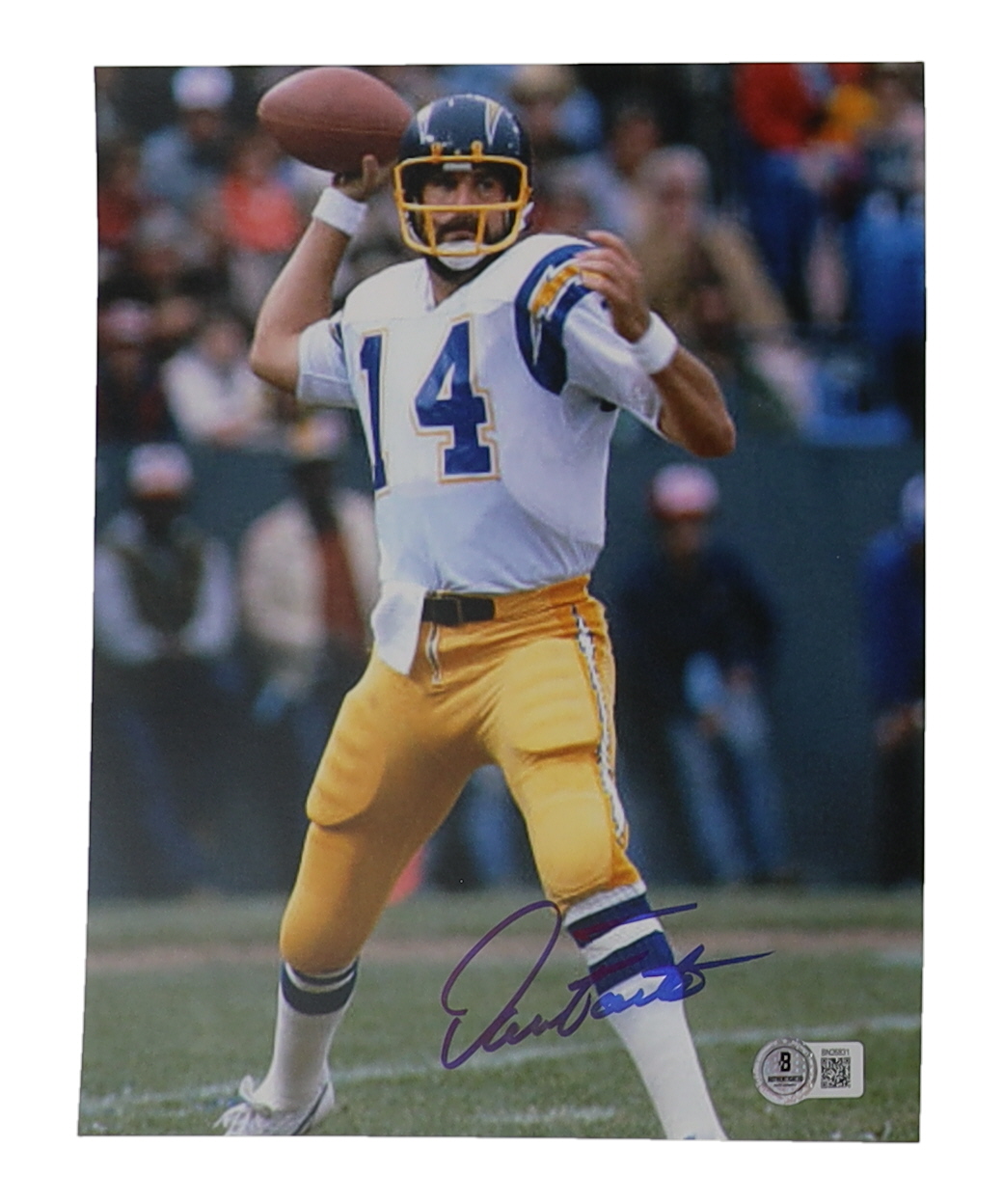 Dan Fouts Signed Chargers 8x10 Photo (Beckett) at PristineAuction.com Dan Fouts Signed Chargers 8x10 Photo (Beckett) at PristineAuction.com