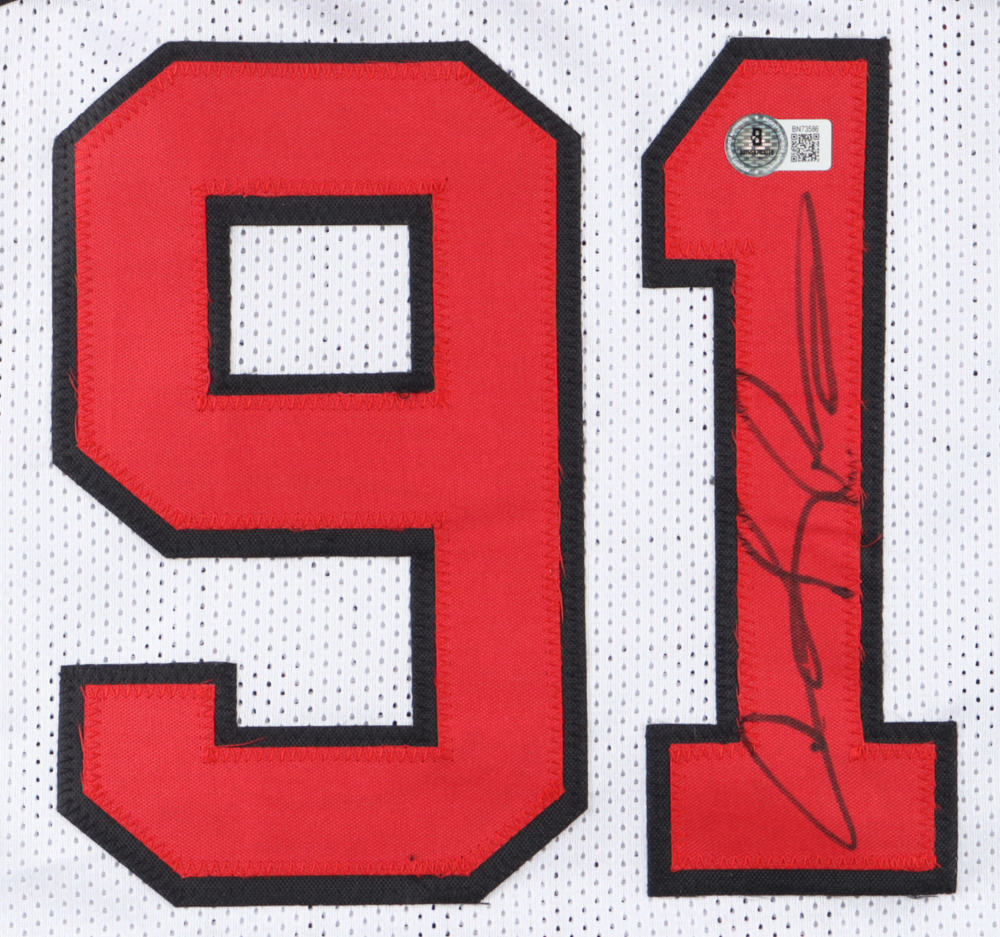 Dennis Rodman Signed Jersey (Beckett) at PristineAuction.com Dennis Rodman Signed Jersey (Beckett) at PristineAuction.com