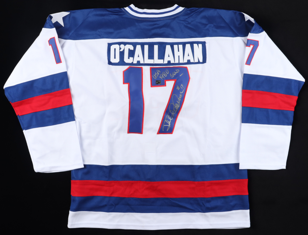 Jack O'Callahan Signed Jersey Inscribed "USA 1980 Gold" (LowSportsGear) at PristineAuction.com Jack O'Callahan Signed Jersey Inscribed "USA 1980 Gold" (LowSportsGear) at PristineAuction.com