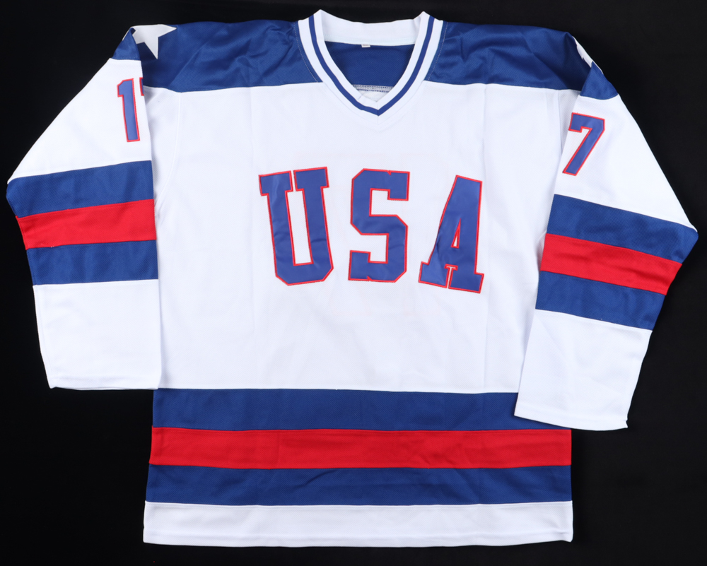 Jack O'Callahan Signed Jersey Inscribed "USA 1980 Gold" (LowSportsGear) at PristineAuction.com Jack O'Callahan Signed Jersey Inscribed "USA 1980 Gold" (LowSportsGear) at PristineAuction.com