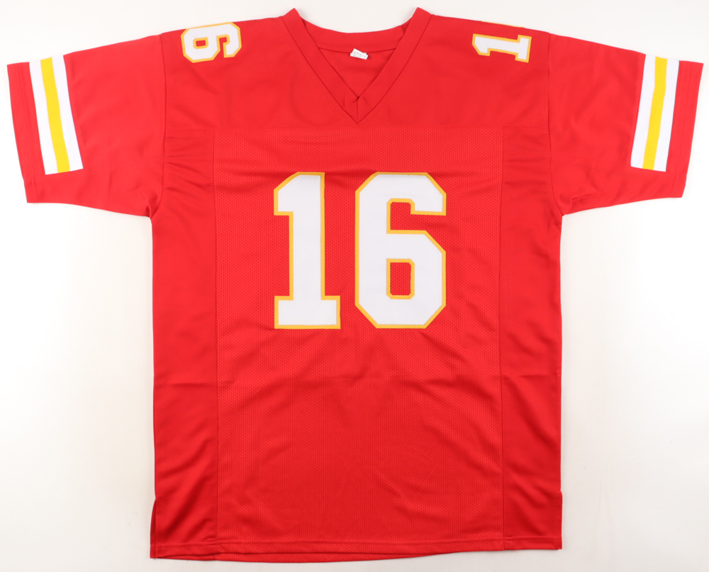 Len Dawson Signed Jersey Inscribed "HOF 87" (Beckett) at PristineAuction.com Len Dawson Signed Jersey Inscribed "HOF 87" (Beckett) at PristineAuction.com