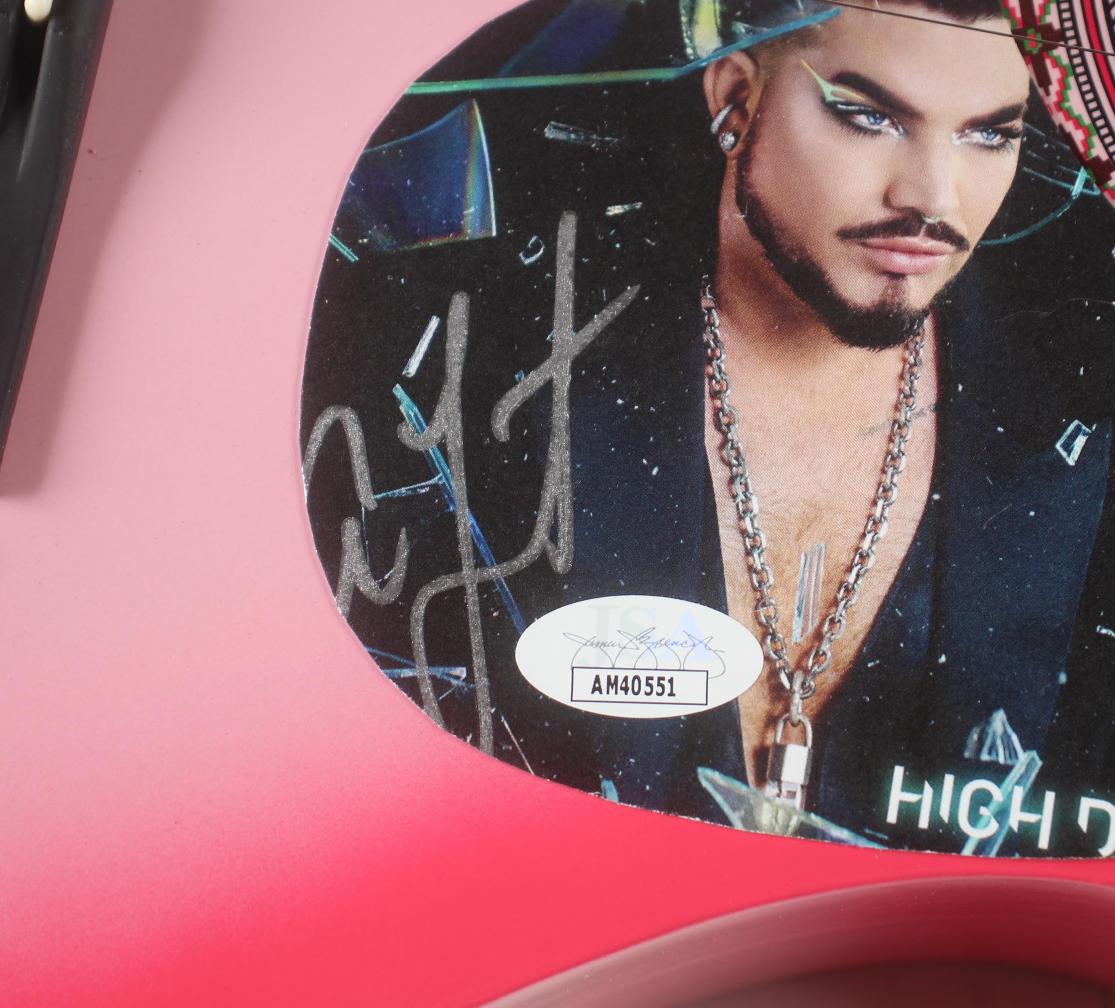 Adam Lambert Signed 38" Acoustic Guitar (JSA) at PristineAuction.com Adam Lambert Signed 38" Acoustic Guitar (JSA) at PristineAuction.com