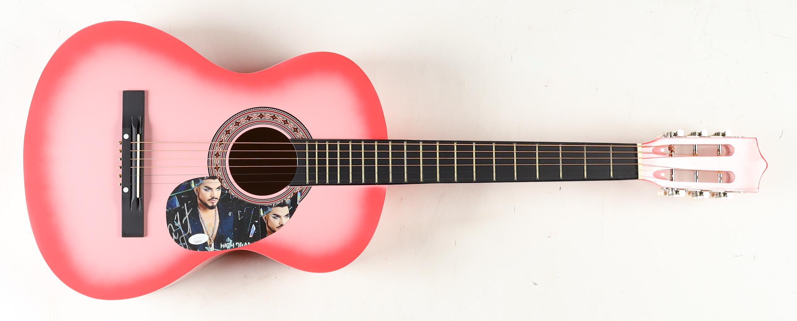 Adam Lambert Signed 38" Acoustic Guitar (JSA) at PristineAuction.com Adam Lambert Signed 38" Acoustic Guitar (JSA) at PristineAuction.com