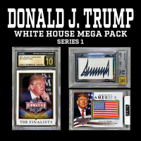 Break King "DONALD J. TRUMP WHITE HOUSE MEGA" Mystery Box / Pack Series 1 Lot of (4) at PristineAuction.com Break King "DONALD J. TRUMP WHITE HOUSE MEGA" Mystery Box / Pack Series 1 Lot of (4) at PristineAuction.com