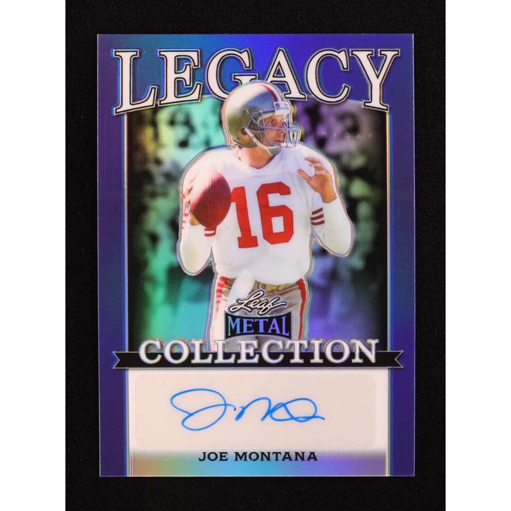 Joe Montana 2024 Leaf Legacy Collection #BA-JM5 Autograph SP Variation #1/5 at PristineAuction.com