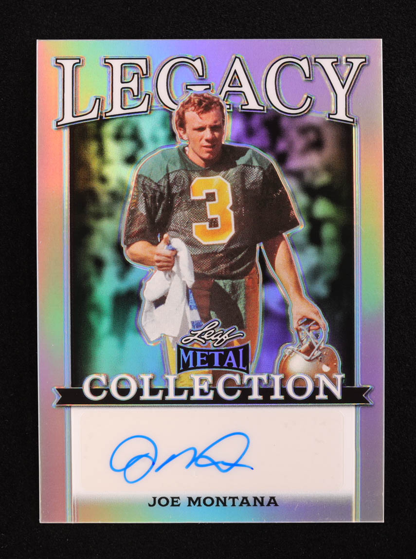 Joe Montana 2024 Leaf Legacy Collection #BA-JM3 Autograph SP Variation #33/35 at PristineAuction.com Joe Montana 2024 Leaf Legacy Collection #BA-JM3 Autograph SP Variation #33/35 at PristineAuction.com