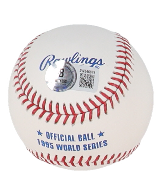 Chipper Jones Signed 1995 World Series Logo OML Baseball Inscribed "95 WS Champs" (Beckett) at PristineAuction.com Chipper Jones Signed 1995 World Series Logo OML Baseball Inscribed "95 WS Champs" (Beckett) at PristineAuction.com