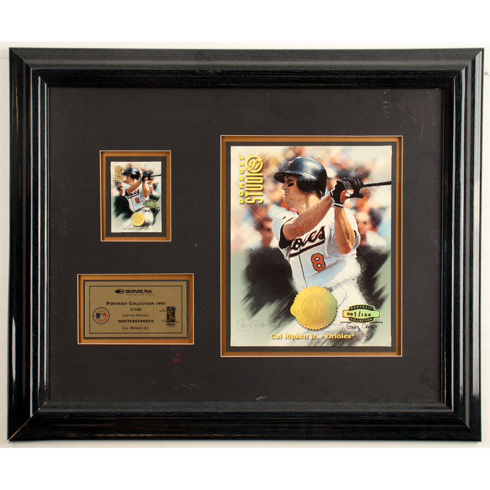 Cal Ripken Jr. 1997 Donruss Studio Master Strokes #11 Portrait ...