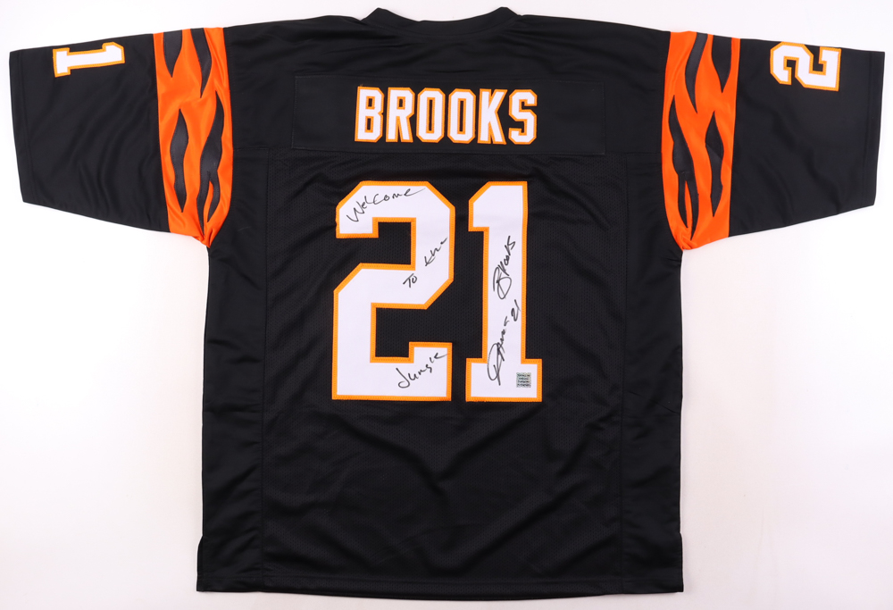 James Brooks Signed Jersey Inscribed "Welcome To The Jungle" (Playball Ink) at PristineAuction.com James Brooks Signed Jersey Inscribed "Welcome To The Jungle" (Playball Ink) at PristineAuction.com